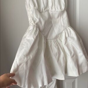 PrettyLittleThing White Mini Dress